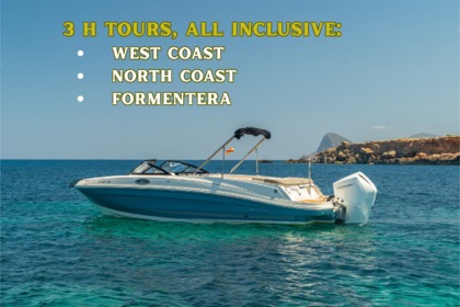 Charter Motorboat Bayliner 3H Tours, All Inclusive. Sant Antoni de Portmany