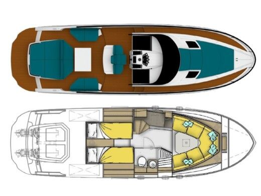 Motorboat Fim 340 Regina Boat layout