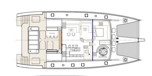 Catamaran Sunreef Sunreef 82 Planimetria della barca