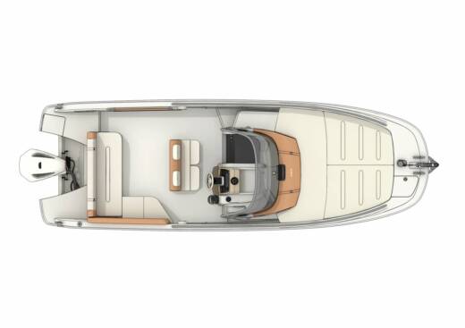 Motorboat Invictus CX 240 Plattegrond van de boot