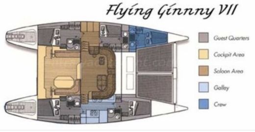 Catamaran Lagoon 55 Plano del barco
