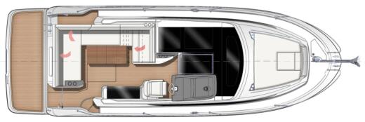 Motorboat Jeanneau Leader 33 Plan du bateau