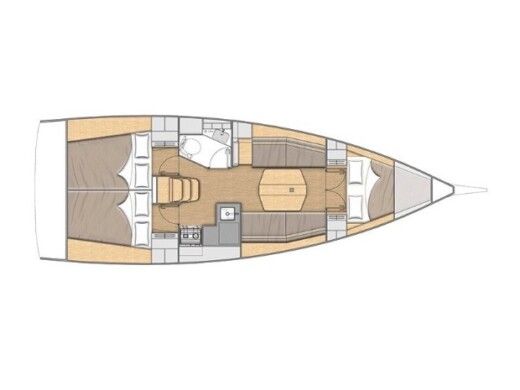 Sailboat  Oceanis 34.1 boat plan