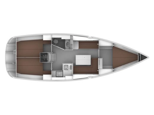 Sailboat BAVARIA CRUISER 36 Plano del barco