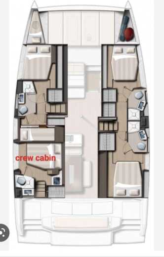 Catamaran Bali - Catana 4.6 Boat layout
