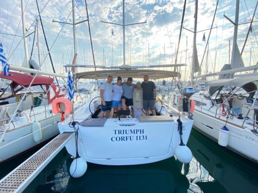 Corfu Sailboat Dufour Dufour 430 alt tag text