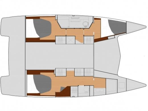 Catamaran FOUNTAINE PAJOT Lucia 40 Maestro Boot Grundriss