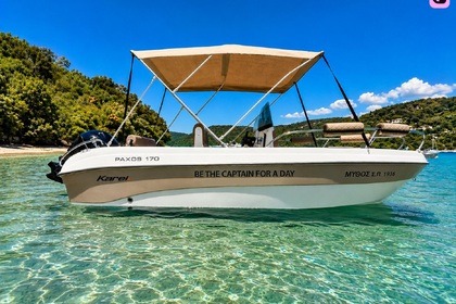 Hire Boat without licence  Karel Paxos 170 Lefkada