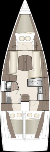 Motorboat Dehler SQ 38 boat plan