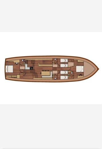 Gulet Bodrum 2022 Boat layout