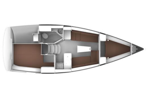 Sailboat BAVARIA 33 C Boat layout
