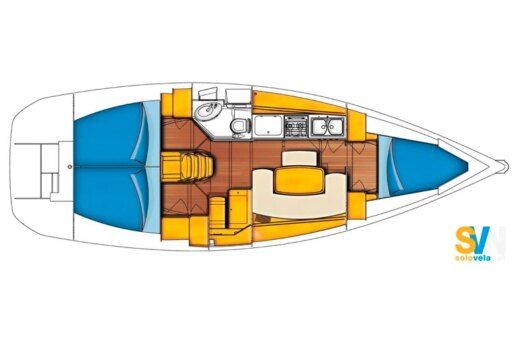 Sailboat Beneteau Cyclades 39.3 Boat design plan
