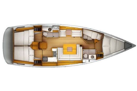 Sailboat Jeanneau Sun Odyssey 439 boat plan