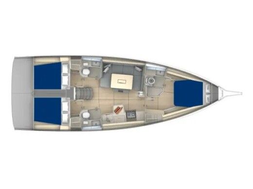 Sailboat  Moorings 41.3 boat plan