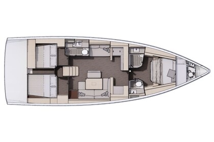 Verhuur Zeilboot Dufour Dufour 470 owner layout Kaštel Gomilica