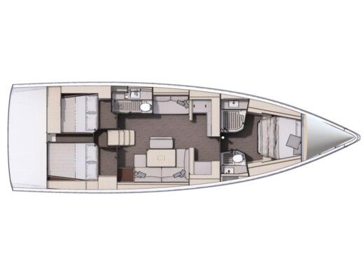 Sailboat  Dufour 470 boat plan