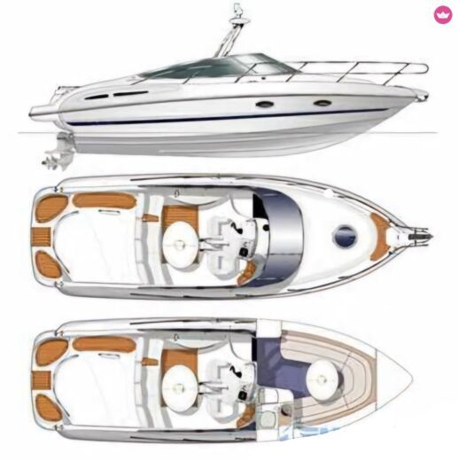 Motorboat Cranchi csl28 boat plan