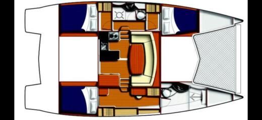Catamaran Leopard 39 boat plan