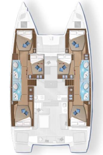 Catamaran Lagoon Lagoon 50 Boat design plan