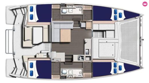 Catamaran Robertson & Caine Leopard 40 boat plan