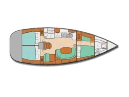 Sailboat Beneteau Oceanis 41 boat plan