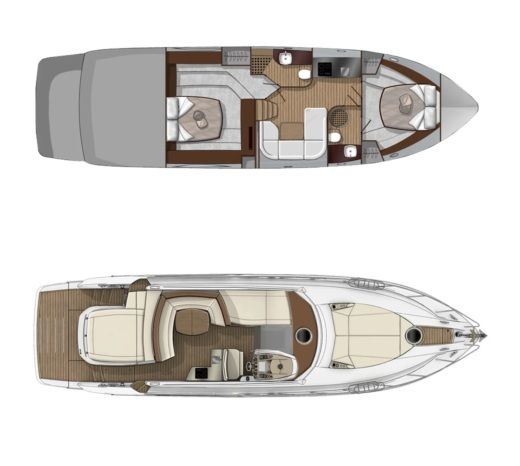 Motorboat Sessa Marine C48 Plan du bateau