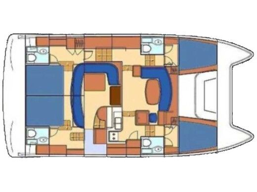 Catamaran LAGOON Lagoon Powercat 43 Plan du bateau