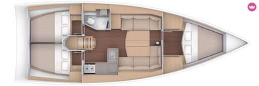Sailboat Dufour Dufour 390 boat plan
