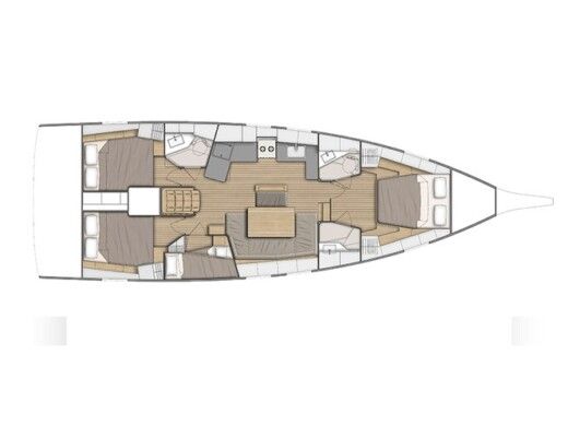 Sailboat Beneteau Oceanis 46.1 Plan du bateau