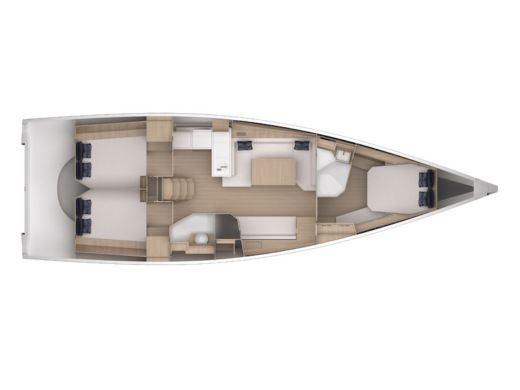 Sailboat  Grand Soleil 44 boat plan