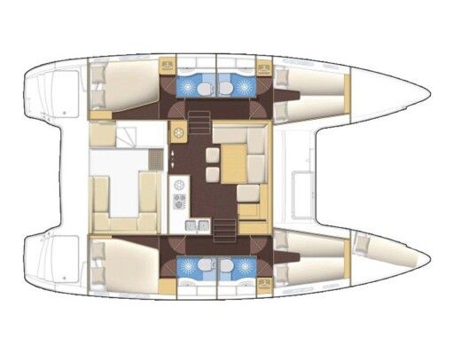 Catamaran LAGOON LAGOON 400 S2 Boat design plan