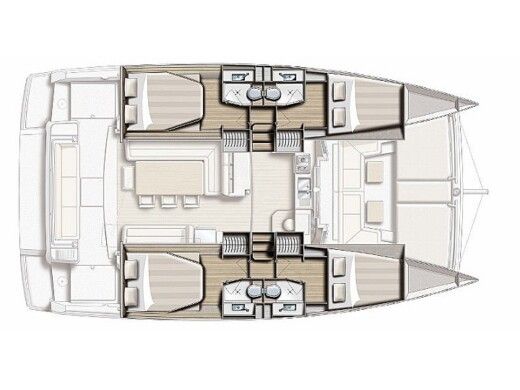 Catamaran Catana Bali 4.1 (4Cab) Boat design plan