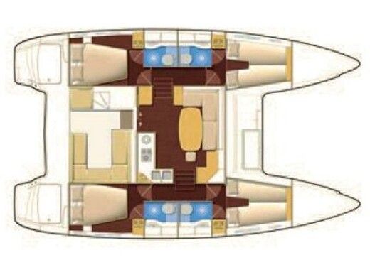Catamaran LAGOON 400 S2 Boat design plan