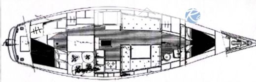 Sailboat Classique CHASSIRON 38 GT Plan du bateau