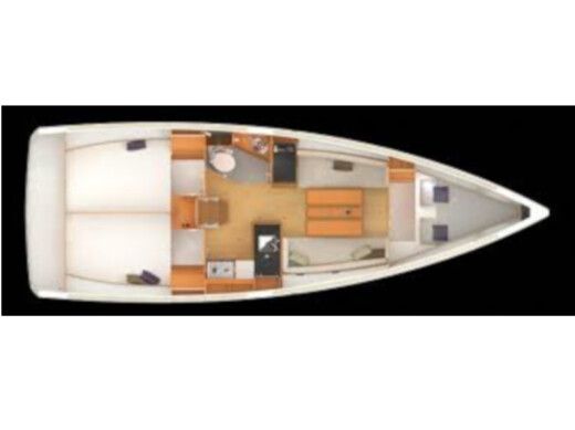 Sailboat JEANNEAU SUN ODYSSEY 349 boat plan