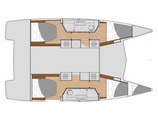 Catamaran  Isla 40 boat plan