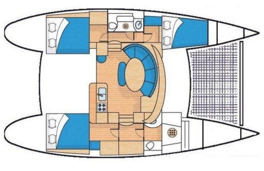 Catamaran Catamaran Lagoon 380 Boat design plan