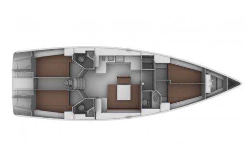 Sailboat Bavaria Bavaria 46 Boat layout