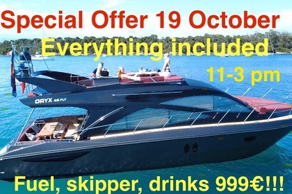 Noleggio Barca a motore Gulf Craft Oryx 46 Fly Cannes