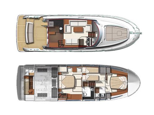 Motor Yacht Prestige Yachts Prestige 500 Fly Boat design plan