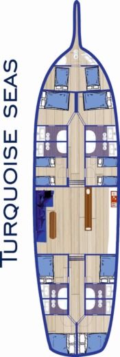 Gulet Custom Built Gulet Σχέδιο κάτοψης σκάφους