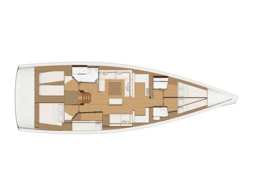 Sailboat DUFOUR 520 GL Plano del barco