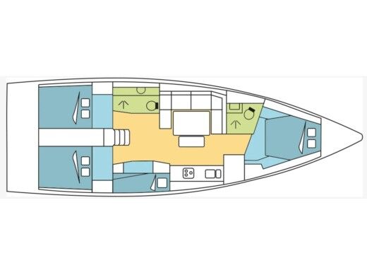 Sailboat DUFFOUR 430 Boat design plan