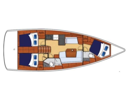 Sailboat  Oceanis 41.1 Plan du bateau