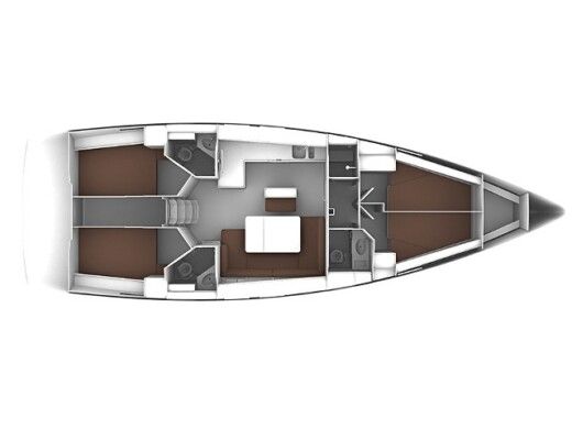 Sailboat BAVARIA CRUISER 46 ''Dafne'' boat plan