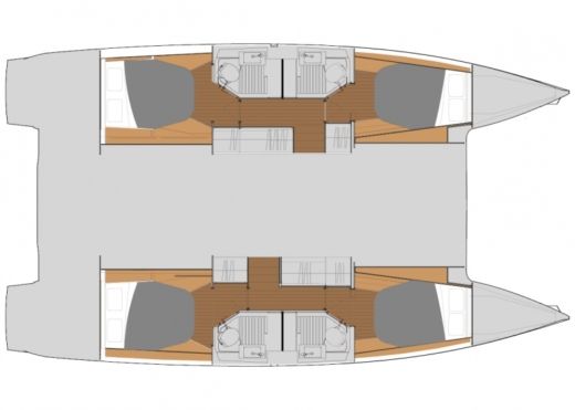Catamaran Fountaine Pajot Astréa 42 boat plan