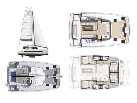 Catamaran  Bali Catspace boat plan