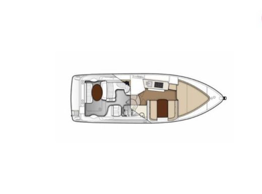 Motorboat Bayliner 285 Cruiser Boot Grundriss