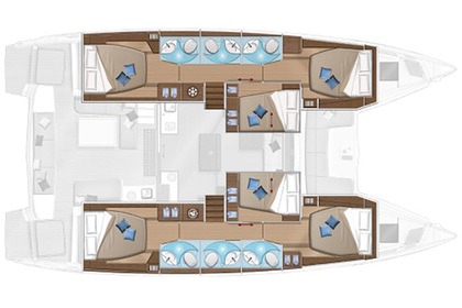 Чартер Катамаран Lagoon Lagoon 50 Афины