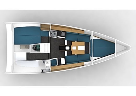 Sailboat Pogo Structures Pogo 30 Boot Grundriss